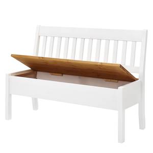 Banc Boston I Pin massif - Epicéa blanc / Epicéa lessivé - Largeur : 131 cm