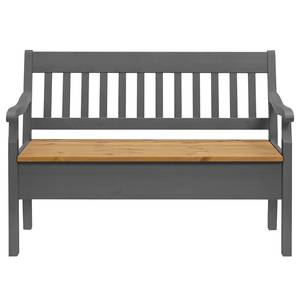 Banc Boston Pin massif - Epicéa gris / Epicéa lessivé - Largeur : 131 cm