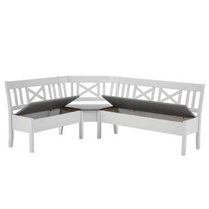 Banc d'angle Fjord Pin massif - Epicéa blanc / Epicéa gris - 213 x 170 cm