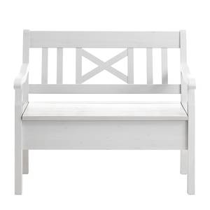 Banc Fjord II Pin massif - Pin blanc - Largeur : 105 cm