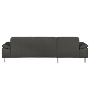 Ecksofa Termon - Bodenfrei Echtleder Maer: Espresso - Longchair davorstehend links