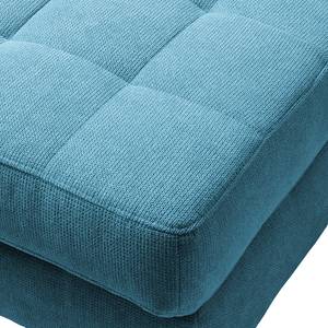 Canapé d'angle Tanete Microfibre - Aqua - Méridienne longue à droite (vue de face) - Avec fonction couchage