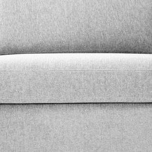 Canapé d’angle Cipo I Tissu structuré - Méridienne courte à gauche (vue de face) - Gris platine - Gris platine - Méridienne courte à gauche (vue de face)