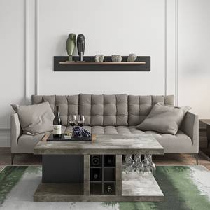 Couchtisch Detroit ll Beton Dekor / Matt Schwarz