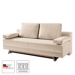 Canapé convertible Myton Microfibre - Beige clair