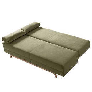 Canapé convertible Myton Microfibre - Vert olive