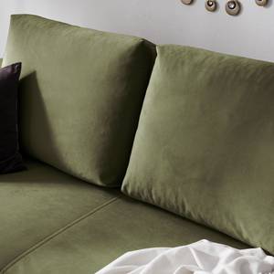 Canapé convertible Myton Microfibre - Vert olive