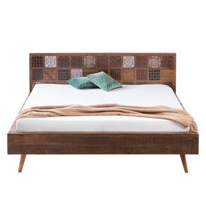 Lit Rygge Lit en bois massif Lahar - Manguier massif - 180x200 cm