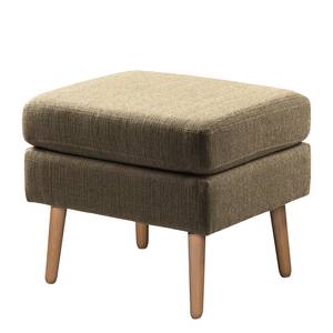 Fauteuil Croom Tissu - Marron - Avec repose-pieds - Tissu Polia: Havanna - Avec repose-pieds