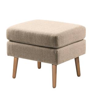 Fauteuil Croom Tissu - Tissu Polia: Cappuccino - Avec repose-pieds