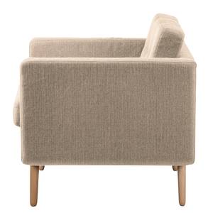 Sessel Croom Webstoff - Webstoff Polia: Cappuccino - Mit Hocker