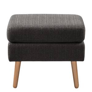 Fauteuil Croom Tissu - Tissu Polia: Gris foncé - Avec repose-pieds