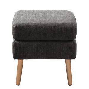 Fauteuil Croom Tissu - Tissu Polia: Gris foncé - Avec repose-pieds