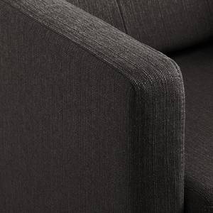 Fauteuil Croom Tissu - Tissu Polia: Gris foncé - Avec repose-pieds