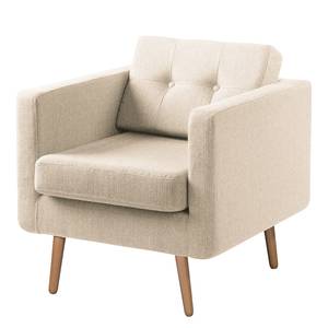 Fauteuil Croom Tissu - Tissu Polia: Cachemire - Avec repose-pieds