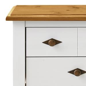 Console Bergen I Pin massif - Pin blanc / pin lessivé - Epicéa blanc / Epicéa lessivé - Largeur : 58 cm