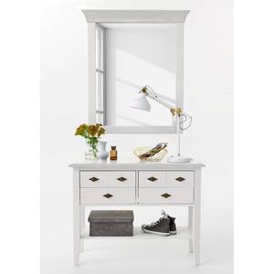 Console Bergen I Pin massif - Pin blanc - Pin blanc - Largeur : 102 cm