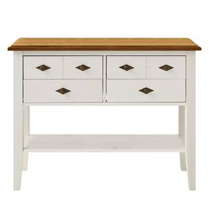 Console Bergen I Pin massif - Pin blanc / pin lessivé - Epicéa blanc / Epicéa lessivé - Largeur : 102 cm