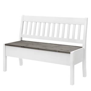 Banc Boston Pin massif - Epicéa blanc / Epicéa gris - Largeur : 131 cm - Sans accoudoirs