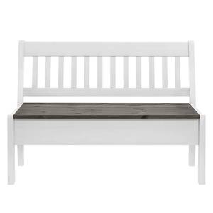 Banc Boston Pin massif - Epicéa blanc / Epicéa gris - Largeur : 131 cm - Sans accoudoirs