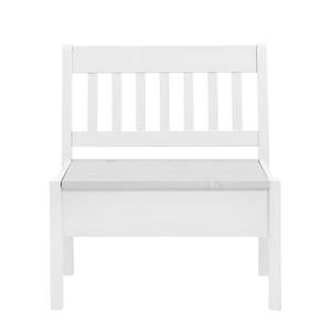 Banc Boston Pin massif - Pin blanc - Largeur : 83 cm - Sans accoudoirs