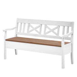 Banc Fjord II Pin massif - Epicéa blanc / Epicéa ambre jaune - Largeur : 148 cm