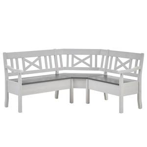 Banc d'angle Fjord Pin massif - Epicéa blanc / Epicéa gris - 170 x 147 cm