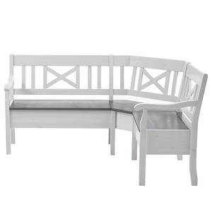 Banc d'angle Fjord Pin massif - Epicéa blanc / Epicéa gris - 170 x 147 cm