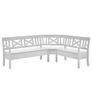 Banc d'angle Fjord Pin massif - Epicéa blanc - 213 x 170 cm