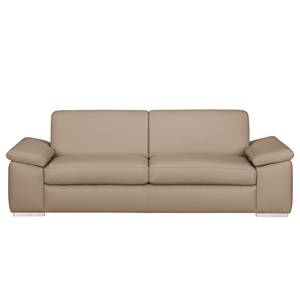 3-Sitzer Sofa Termon - Bodennah Cappuccino - Echtleder Roda: Beige