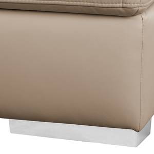 Ecksofa Termon - Bodennah Longchair davorstehend rechts - Cappuccino - Echtleder Roda: Cappuccino - Longchair davorstehend rechts