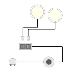 LED-spotverlichting Cupello 2-delige set