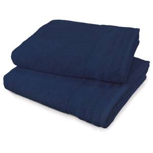Handtuch Tom Tailor Baumwollstoff - Marineblau - 50 x 100 cm (2er-Set)