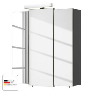 Spiegelkast Quickset 311 I inclusief verlichting - antracietkleurig - Breedte: 68 cm