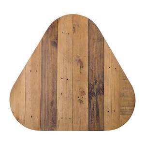 Salontafel TAMATI - hoogte 35 cm oud pijnboomhout/metaal - donker pijnboomhout/zwart