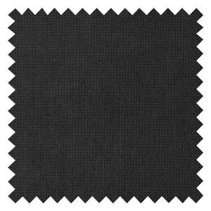 Canapé d'angle Tanete Microfibre - Noir - Méridienne longue à gauche (vue de face) - Sans fonction couchage