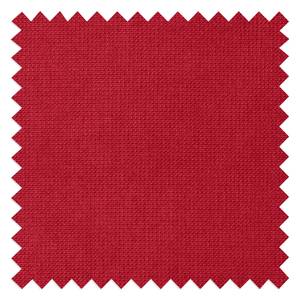 Canapé d'angle Tanete Microfibre - Rouge - Méridienne longue à gauche (vue de face) - Sans fonction couchage