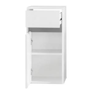 Armoire basse Sol I Blanc brillant / Blanc