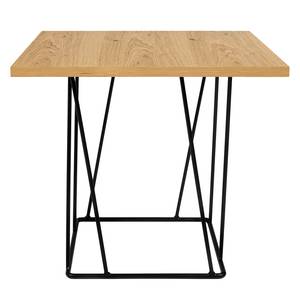 Table d’appoint Hueva Beige - Noir - Marron - Bois manufacturé - Métal - 50 x 45 x 50 cm