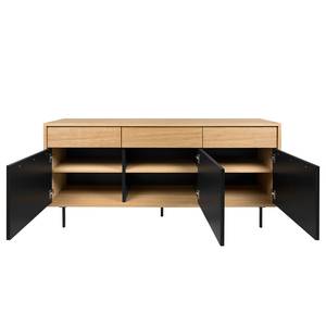 Sideboard Lomborg Eiche / Matt Schwarz