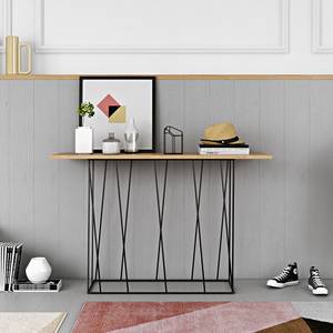 Wandtafel Hueva eikenhouten look/mat zwart