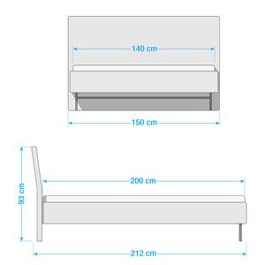 Bed Monteo II Kerriegeel