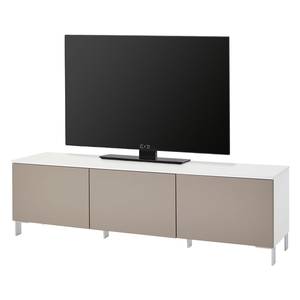 Tv-meubel Nivala zandkleurig/mat wit