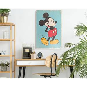 Bild Mickey Mouse Schwarz - Blau - Holzwerkstoff - Papier - 60 x 90 x 2 cm