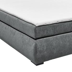 Lit boxspring Surribas Avec coffres de lit et surmatelas - Gris pigeon - Surmatelas en mousse froide