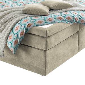 Boxspringbett Belesar (inkl. Topper) Webstoff - Sand