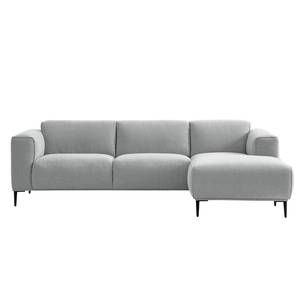 Ecksofa Crawford I Webstoff Webstoff Saia: Hellgrau - Breite: 255 cm - Longchair davorstehend rechts