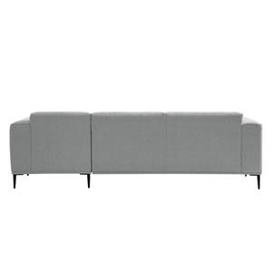 Ecksofa Crawford I Webstoff Webstoff Saia: Hellgrau - Breite: 255 cm - Longchair davorstehend rechts