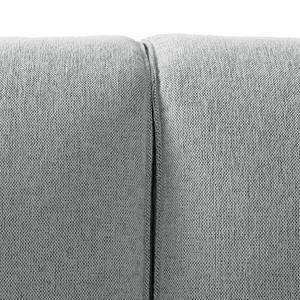 Canapé d’angle Crawford I Tissu - Tissu Saia: Gris clair - Largeur : 255 cm - Méridienne courte à droite (vue de face)
