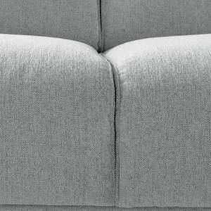 Canapé d’angle Crawford I Tissu - Tissu Saia: Gris clair - Largeur : 255 cm - Méridienne courte à droite (vue de face)